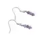 Cercei cu agatatoare clasica Ametist sfere fatetate cu Argint 925, 3mm