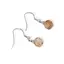 Cercei cu agatatoare clasica Citrin cub cu Argint 925, 6mm