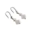 Cercei cu agatatoare Piatra Lunii romb si Perle cu Argint 925, 5-8mm