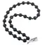 Colier Agat negru mat sfere, 4-10mm