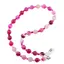 Colier Agat roz sfere fatetate, 4-10mm