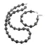 Set colier si bratara Larvikit sfere, 4-10mm