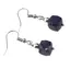 Cercei cu agatatoare Lapis Lazuli cub fatetat, 6-8mm
