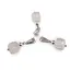 Pandantiv Cuart roz cub fatetat, 6-8mm