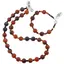 Set colier si bratara Agat carneolizat mat sfere, 4-10mm
