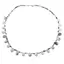 Colier Agat dendritic briolete 9-12mm si discuri fatetate 3-4mm