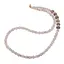 Colier Piatra lunii discuri fatetate 6-8mm si sfere 4mm