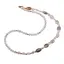 Colier Piatra lunii neregulat 6-12mm si sfere 4mm