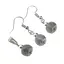 Set Cercei si Pandantiv Labradorit diamantat cub fatetat, 6-8mm