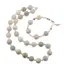 Set colier si bratara Amazonit mat sfere, 4-12mm