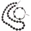 Set colier si bratara Granat sfere, 4-11mm