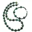 Set colier si bratara Ochi de tigru verde sfere, 4-10mm