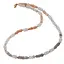 Colier Piatra lunii discuri fatetate 6mm si patratele 4mm