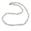 Colier Piatra lunii heishi 5-6mm si sfere 4mm
