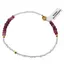 Bratara Rubin discuri fatetate 4-5mm si Acvamarin 2mm