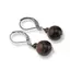Cercei cu agatatoare Ochi de tigru iron, sfere 10mm si 4mm
