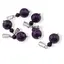 Pandantiv Agat mov vopsit, sfere 10mm si 4mm