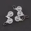Pandantiv Cristal de stanca mat, sfere 10mm si 4mm