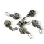 Pandantiv Jasp dalmatian, sfere 10mm si 4mm