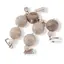 Pandantiv Jasp fosilic, sfere 10mm si 4mm