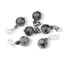 Pandantiv Obsidian fulg de nea, sfere 10mm si 4mm