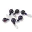 Pandantiv Ochi de tigru mov, sfere 10mm si 4mm