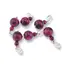 Pandantiv Ochi de tigru roz, sfere 10mm si 4mm