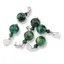 Pandantiv Ochi de tigru verde, sfere 10mm si 4mm