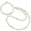 Set Colier si Bratara Prehnit fatetat 7-10mm si discuri 3mm
