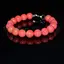 Bratara pietre rotunde coral roz 10 mm