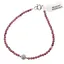 Bratara Granat Rhodolit sfere fatetate cu element argintiu, 3mm