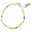 Bratara Peridot oval neregulat si Turmalina multicolora cuburi fatetate, 2-7mm
