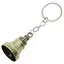 Breloc clopot cu detalii gravate, alama - 10,5cm