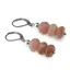 Cercei cu agatatoare Opal roz discuri fatetate, 9-10mm