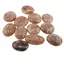 Cristal natural Piatra Lunii piersica oval rulata, 45-55mm
