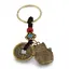 Breloc Feng Shui Amuleta cu nod mistic si pisica cu monede chinezesti, 6cm