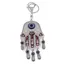 Breloc Hamsa si Ochi protector, rosu - 17cm