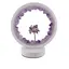 Lampa rotunda decorativa cu cristale naturale Ametist, USB