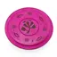 Suport lemn ardere betisoare parfumate rotund cu floare, roz - 13cm