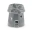 Vas aromaterapie din ceramica cu model moara, gri - 9cm