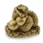 Statueta Feng Shui Sarpe rasucit pe Wu Lou si monede chinezesti - 3,8cm