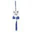 Clopotei de vant, 2 ramuri si fluture, albastru - 30cm