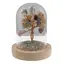 Copac decorativ Mix Cristale pe suport din lemn si cupola, 10cm