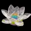 Floare de lotus Iridescent din sticla - 6cm