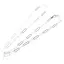 Lant argint 925 rodiat, model agrafa - 45cm