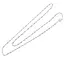 Lant argint 925 rodiat, model rasucit - 45cm
