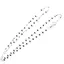 Lant argint 925 rodiat, model Saturn - 40cm