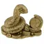 Statueta Feng Shui Sarpe incolacit cu moneda in coada - 7cm