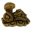 Statueta Feng Shui Sarpe si Broasca raioasa pe suport din pepite - 5,5cm