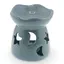 Vas aromaterapie din ceramica model celest cu baza rotunda, bleu - 7,5cm